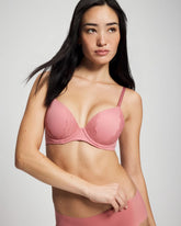 ANTIQUE PINK - Enchanting Lace Trim Bra | Soma