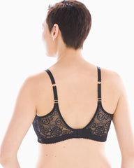 BLACK - Wireless Pocketed Lace Bra | Soma