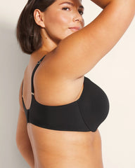 BLACK - Lightly Lined Perfect Coverage Bra | Soma