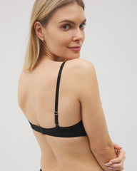 BLACK - Wireless Lace Push-Up Bra | Soma