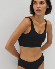 BLACK - Seamless Rib Bralette | Soma