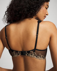 BLACK - Venice Lace Embroidered Balconette Bra | Soma