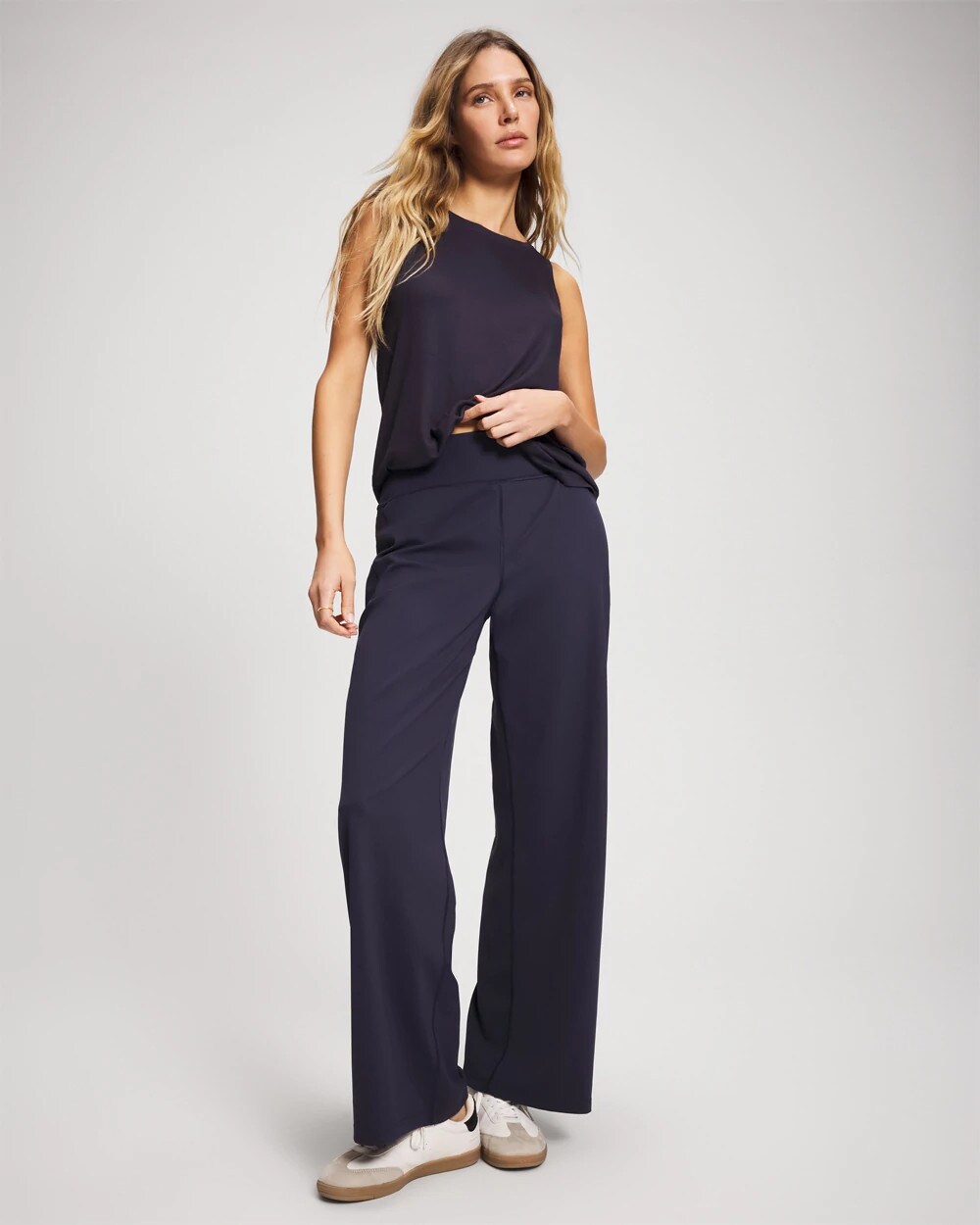 DEEP INDIGO - High-Waist Wide-Leg Pants | Soma