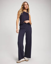 DEEP INDIGO - High-Waist Wide-Leg Pants | Soma