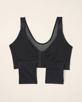 BLACK - Post-Surgical Recovery Bra with Drain Pockets | Soma