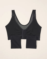 BLACK - Post-Surgical Recovery Bra with Drain Pockets | Soma