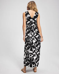 MEANDERING LEAF BLACK - Goddess Maxi Bra Dress | Soma