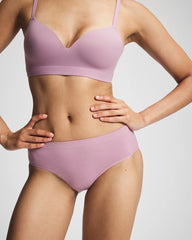LILAC WINE - Seamless Rib Hipster Panty | Soma