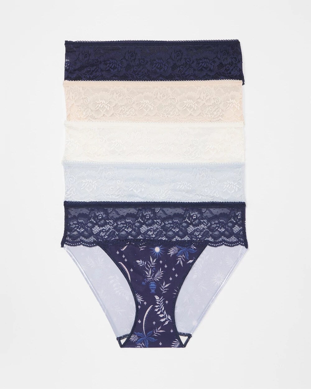 BOTANICAL TILE MULTI PACK - Edge Hipster Panty with Lace 5 Pack | Soma