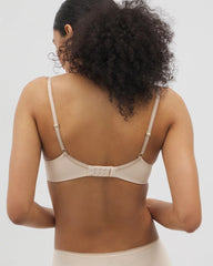PALE SAND - Embraceable Perfect Coverage Bra with Crochet Lace | Soma