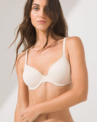 PALE SAND - Embraceable Demi Bra with Lace Trim | Soma