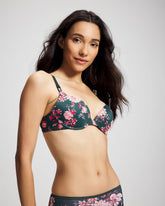 COTTAGE FLORAL MINI GREEN - Push-Up Plunge Bra | Soma