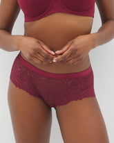 VELVET PLUM - Soma Hipster Panty with Lace | Soma