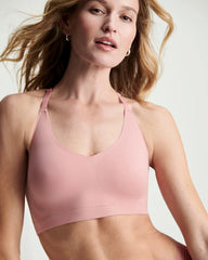ANTIQUE PINK - Racerback Bralette with Lace Back | Soma