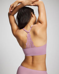 LILAC WINE - Racerback Bralette with Lace Back | Soma