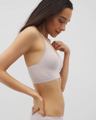 GRAY GLASS - Racerback Bralette with Lace Back | Soma