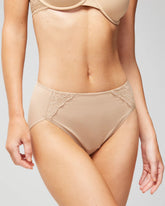 WARM AMBER - High-Leg Brief Panty with Lace | Soma