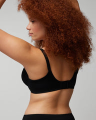 BLACK - Push-up Plunge Bra with Lace | Soma