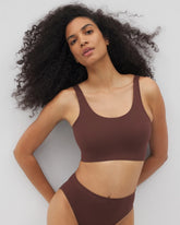 MOCHA - Seamless Rib Bralette | Soma