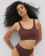 MOCHA - Seamless Rib Bralette | Soma