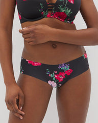 RHAPSODY FLORA MINI BLACK - Cheeky Hipster Panty with Lace Back | Soma