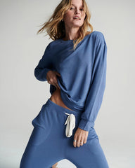 SUNDOWN BLUE - Long-Sleeve Pajama Top | Soma