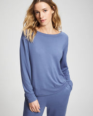 SUNDOWN BLUE - Long-Sleeve Pajama Top | Soma