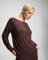 HOT SPOT MOCHA - Long-Sleeve Pajama Top | Soma