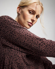 HOT SPOT MOCHA - Long-Sleeve Pajama Top | Soma