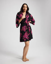 GILDED BLOOMS MAGENTA - Short Robe | Soma