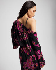 GILDED BLOOMS MAGENTA - Short Robe | Soma