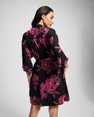 GILDED BLOOMS MAGENTA - Short Robe | Soma