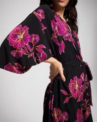 GILDED BLOOMS MAGENTA - Short Robe | Soma