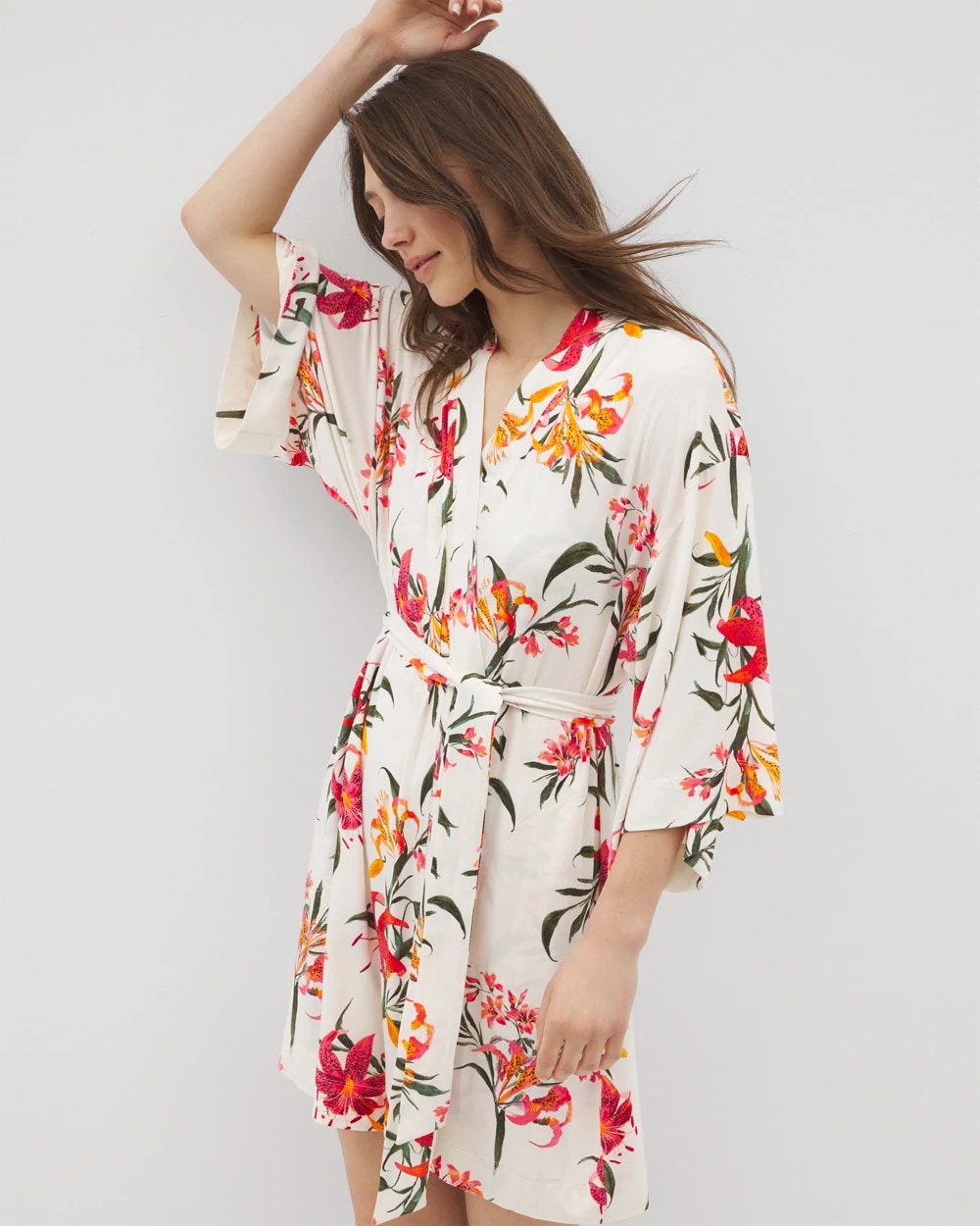 LE TIGRE FLORA CHAMPAGNE - Short Robe | Soma