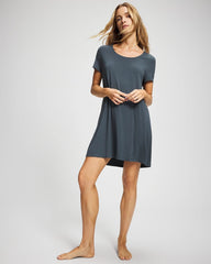 PETROL - Short Sleeve Scoop Neck Sleepshirt | Soma