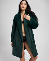 GREEN JOLIE - Plush Short Robe | Soma