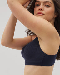 NIGHTFALL NAVY - Wireless Bra with Lace | Soma