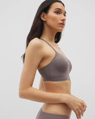 GRAY ABYSS - Lace Adjustable Bralette | Soma