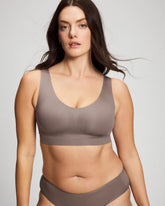 DARK TAUPE - Rib Bralette | Soma