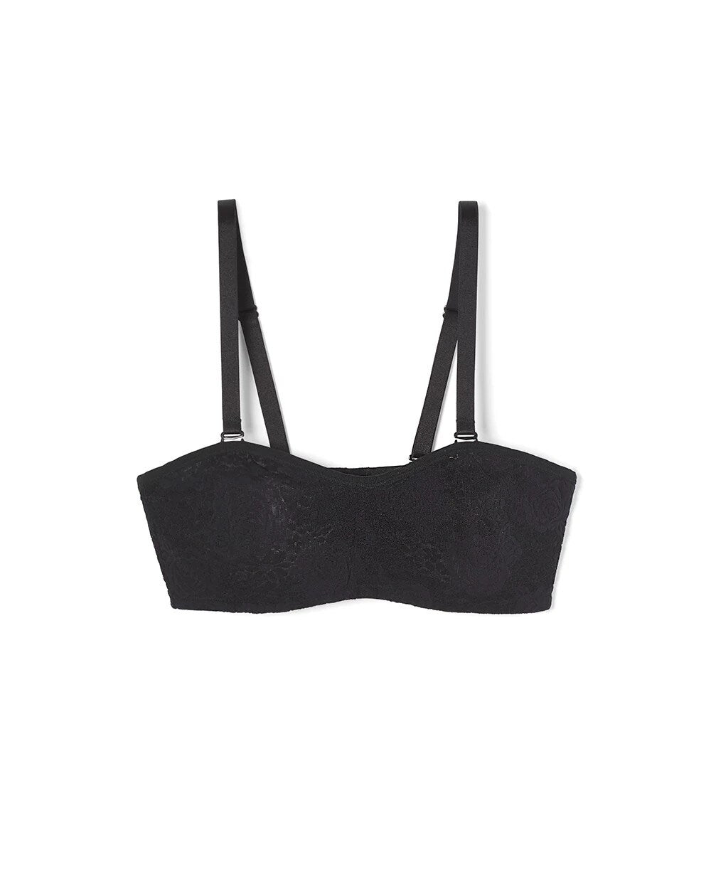 BLACK - Halo Lace Strapless Bra | Soma