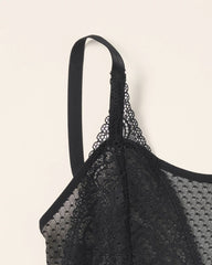 BLACK - Wireless Pocketed Cupless Lace Bralette | Soma