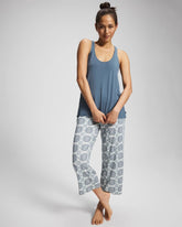 HAVEN TILE MINI GREEN - Tank + Crop Pants Pajama Set | Soma