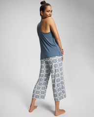 HAVEN TILE MINI GREEN - Tank + Crop Pants Pajama Set | Soma