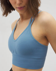 BLUE HEAVEN - Longline Bra with Strappy Back | Soma