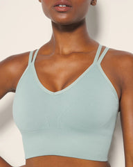 CHINOIS GREEN - Longline Bra with Strappy Back | Soma