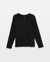 BLACK - Men's Henley Pajama Top | Soma