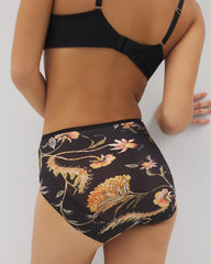 JAIPUR FLORAL BLACK - Modern Brief Panty | Soma