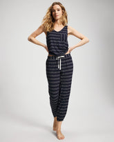BOHO STRIPE NAVY - Banded Ankle Pajama Pant | Soma