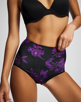 GILDED BLOOMS MAGENTA M - High-Waist Brief Panty | Soma