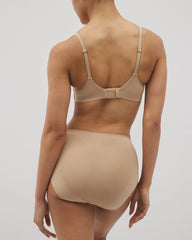 WARM AMBER - Vanishing Edge Microfiber Modern Brief Panty with Lace | Soma